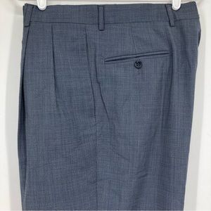 Jos. A. Bank Signature Collection Men’s Dress Pants Gray Wool High Rise 12.5 in